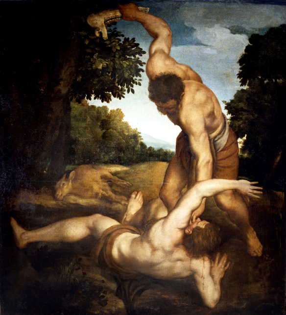 Ilustração de Caim matando seu irmão Abel